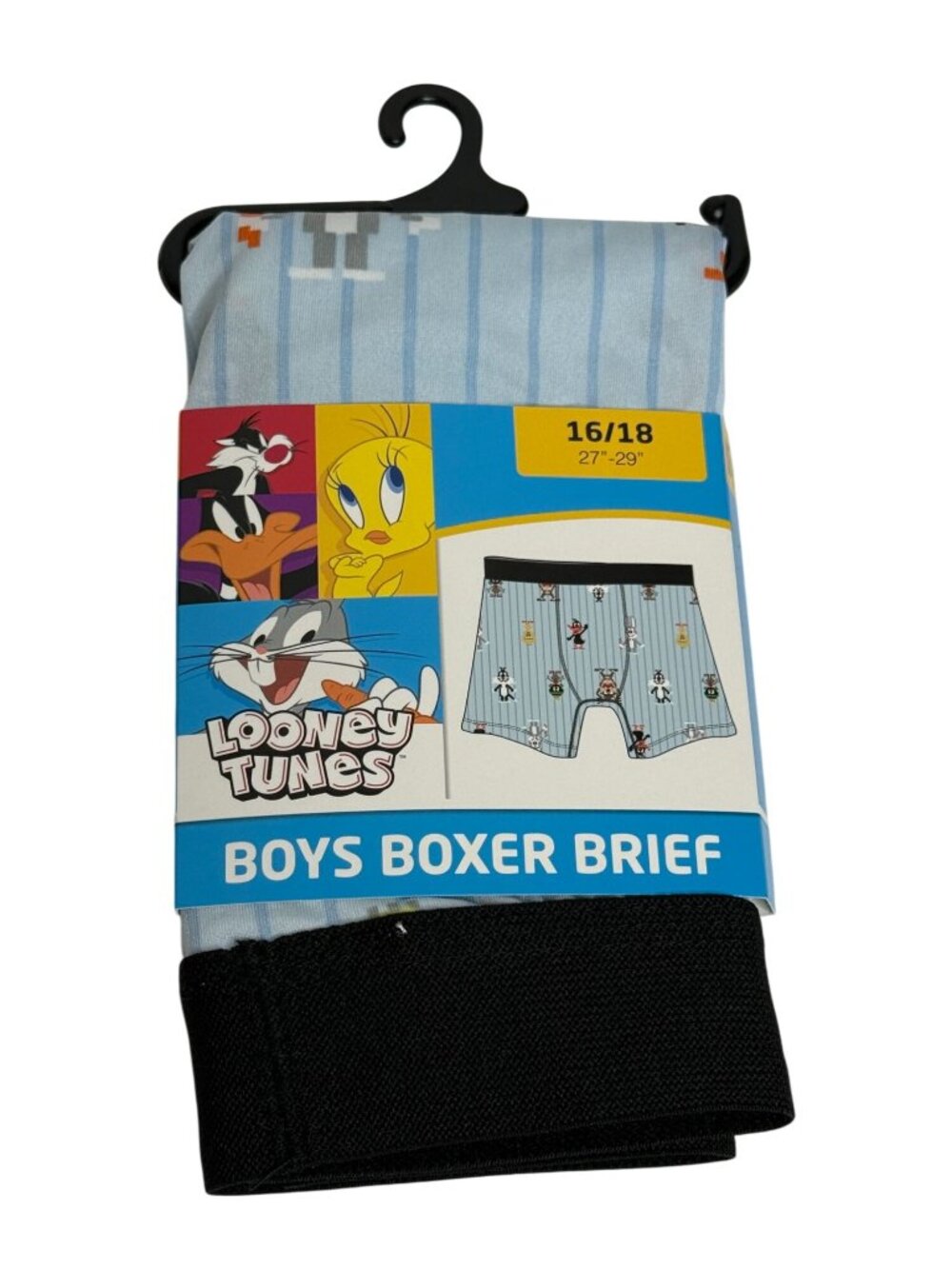 Looney Tunes Boys 16/18 Boxer Brief Retro Cartoon Character Print New